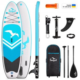 Надувна SUP дошка Seagull Carbon Paddle з карбоновим веслом