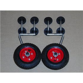 Колеса човнові BVS Гребнушка Base 210х50 мм метал