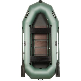 Надувна тримісна ПВХ човен Bark B-300D Барк 300D гребна сланевий настил