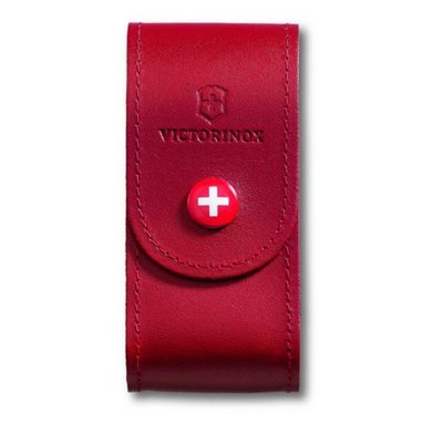 Чохол Victorinox на пояс шкір.крас на кнопці (84-91мм) 5-8 шарів Vx40521.1