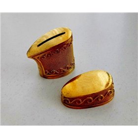 Бронзовий комплект для ножа (гарда+тильник)