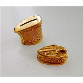 Гарда+больстер із бронзи для виготовлення ножа