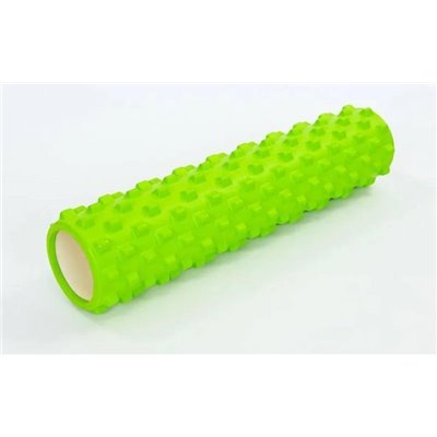 Масажний ролик EasyFit Grid Roller PRO 45 см Салатовий