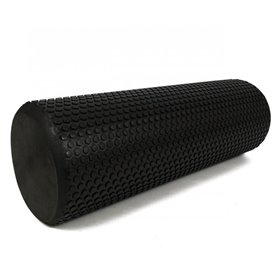 Масажний ролик EasyFit Foam Roller 45 см Чорний