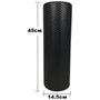 Масажний ролик EasyFit Foam Roller 45 см Чорний