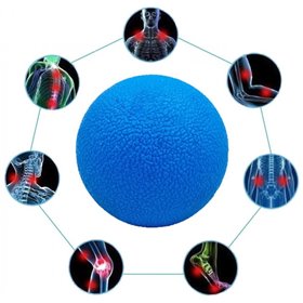 Масажний м'ячик EasyFit TPR 6 см Синій (2шт)