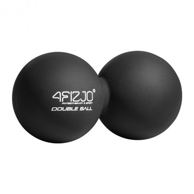 Массажний м'яч подвійний 4FIZJO Lacrosse Double Ball 6.5 x 13.5 см 4FJ1226 Black