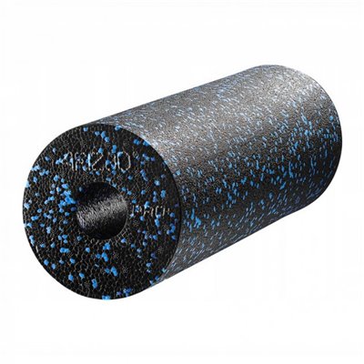 Масажний ролик (валик, роллер) гладкий 4FIZJO EPP PRO+ 45 x 14.5 см Black/Blue 4FJ1141