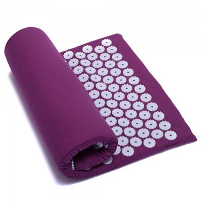 Килимок масажний аплікатор Кузнєцова Acupressure mat Zelart FI-1709 65x40см фіолетовий (MI002993)