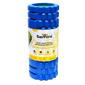 Роллер для занять йогою та пілатесом Gemini 33х14 см Синій (G0001BL)