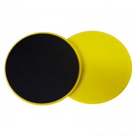 Диски ковзання, Ковзаючі диски, упори для фітнесу Sport 17,5 см 2 шт (MS-2514) жовтий