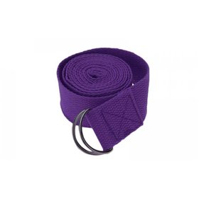 Ремінь для йоги MS 1838 violet 180 см, ремінь для розтяжки
