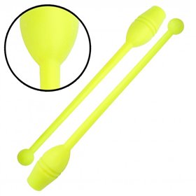 Булави для художньої гімнастики Lingo GM-4435 35см лимонний