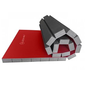 Спортивний РОЛЛ-мат Lock-Mat 1м х 2м 30 мм червоний