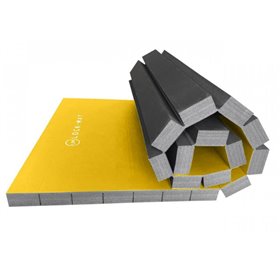 Спортивний РОЛЛ-мат Lock-Mat 1м х 2м 40 мм жовтий