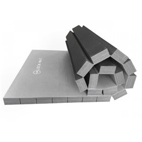 Спортивний РОЛЛ-мат Lock-Mat 1м х 2м 20 мм сірий