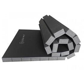 Спортивний РОЛЛ-мат Lock-Mat 1м х 2м 40 мм чорний