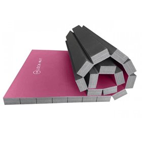 Спортивний РОЛ-мат Lock-Mat 1м х 2м 30 мм рожевий