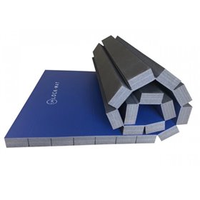 Спортивний РОЛ-мат Lock-Mat 1м х 2м 40 мм синій