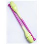 Булави для гімнастики SASAKI NEW FIG M 34JKGH гума 40.5 cm 150g Fresh Pink x FlouYellow (SCJ34JKGH)