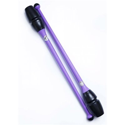 Булави для гімнастики CHACOTT CC65203 пластік+гума 41cm Black - Purple (CC65203)