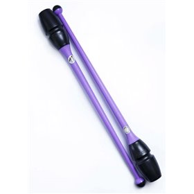 Булави для гімнастики CHACOTT CC65203 пластік+гума 45.5 cm Black - Purple (CC65203)