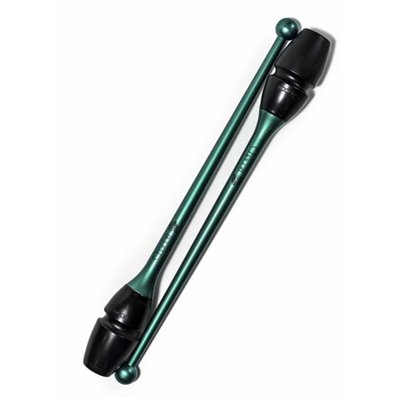 Булави для гімнастики CHACOTT HI GRIP пластік+гума 45.5 cm Emerald Green (CC65202)