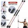 Гнучка палиця гімнастична для фітнесу та йоги Palo Elastic bar for fitness 160см еластична, тренажер флексибар-бодібар для м'язі