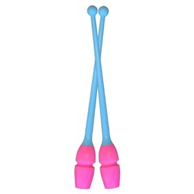 Булави Pastorelli комбіновані 36 см Рожевий-Блакитний