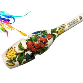 Булави Pastorelli Masha Aero motiv POPPY 45 см FIG Білий