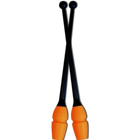 Булави Pastorelli комбіновані 41см Чорний-Помаранчевий