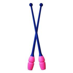 Булави Pastorelli комбіновані FIG 45 см Голубой-Рожевий