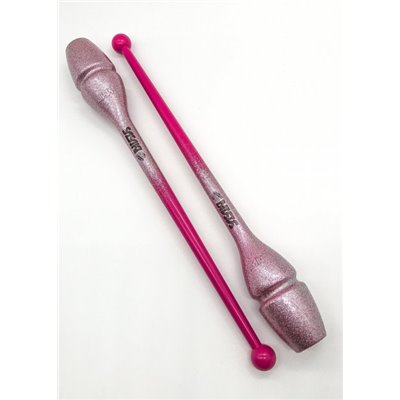 Булави для гімнастики SASAKI NEW FIG M 34JKGH гума 40.5 cm 150g Raspberry x Powder-pink (SCJ34JKGH)