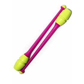 Булави для гімнастики CHACOTT CC65203 пластік+гума 45.5 cm Yellow x Pink (CC65203)