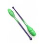 Булави для гімнастики SASAKI NEW FIG M 34GH гума 44cm 150g Purple x MuscatGreen (SC34GHx)