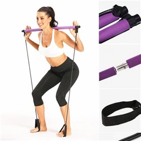 Гімнастична палиця для фітнесу Memos з еспандером