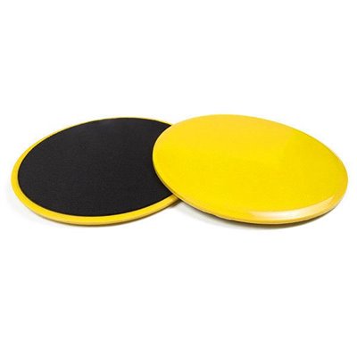 Диски для ковзання EasyFit Gliding Discs жовті 2 шт (диски для глайдінгу, ковзні диски, слайдери)