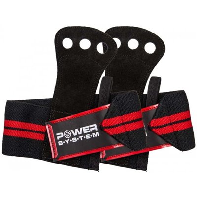 Накладки гімнастичні Power System Crossfit Grip PS-3330 Black/Red (PS_3330_Black_Red)