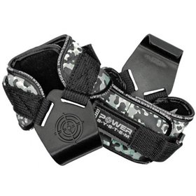 Гаки для тяги на зап'ястя Power System Hooks Camo PS-3370 L Black/Grey (PS_3370_Black/Grey L)