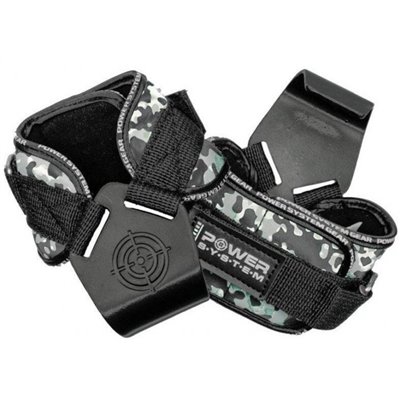 Гаки для тяги на зап'ястя Power System Hooks Camo PS-3370 L Black/Grey (PS_3370_Black/Grey L)