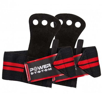 Накладки гімнастичні Power System CROSSFIT GRIP PS-3330 Black/Red