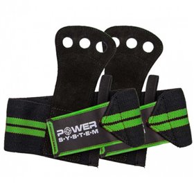 Накладки гімнастичні Power System CROSSFIT GRIP PS-3330 Black/Green