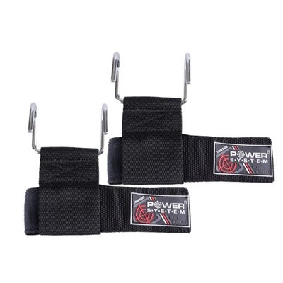 Металеві гаки для турніка і тяги Power System Power Lifting Hooks PS-4040