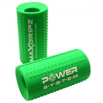 Розширювачі грифа Power System Max Gripz XL 12*5 см Green (розширювач хвата) 2шт. (4057GN-0)