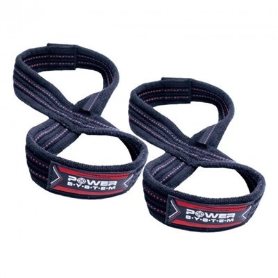 Лямки для тяги Power System PS-3405 Figure 8, Black-Red S/M