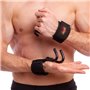 Напульсник силовий з гаком Valeo Hook straps Чорний (метал) (XG257)