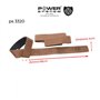 Лямки для тяги шкіряні Power System PS-3320 Leather Straps Бежеві