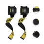Лямки для тяги AOLIKES HW-7633 Black + Yellow штанги атлетические (LZV)