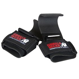 Гаки Weight Lifting Hooks Gorilla Wear Чорний (35369012)