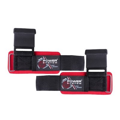 Гаки для тяги на зап'ястя Power System PS-3310 Hardcore Hooks Black/Red
